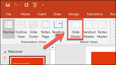 powerpoint edit master slide